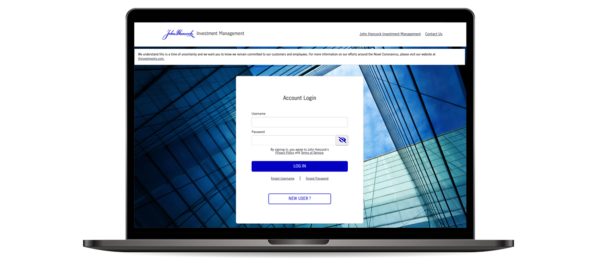 Shareholder portal login