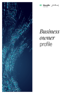 Business owner profile