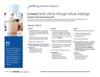 Connect with clients through virtual meetings