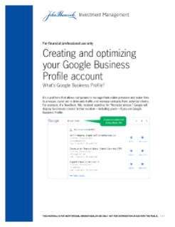 Creating and optimizing your Google My Business account