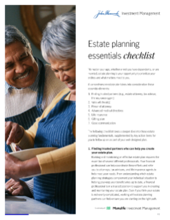 Estate planning essentials checklist - Edward Jones