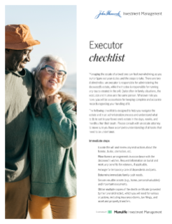Executor checklist