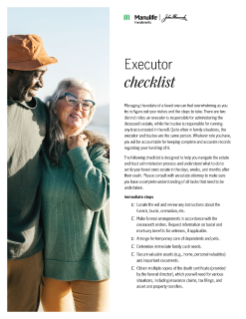 Executor checklist