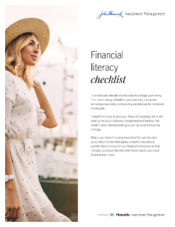 Financial literacy checklist