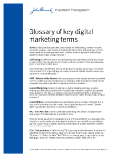 Glossary of key digital marketing terms