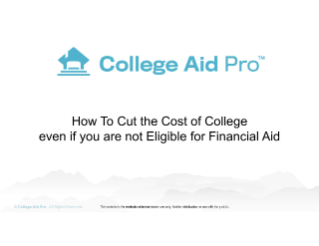 How to cut the cost of college even if you are not eligible for financial aid