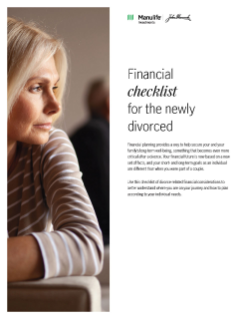 Financial checklist for the newly divorced