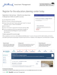 Register for the Education Planning Center