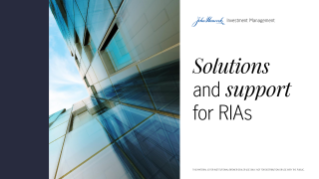 Solutions and support for RIAs