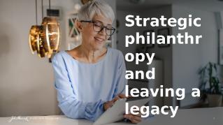 Strategic philanthropy presentation