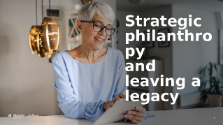 Strategic philanthropy presentation