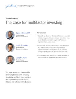 The case for multifactor investing