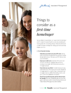 Things to consider as a first time homebuyer