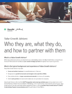 Value growth advisor brochure