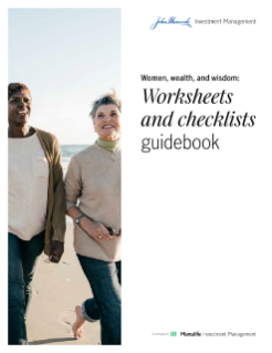 Women, wealth, and wisdom: Worksheets and checklists guidebook