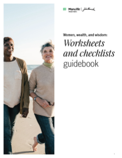 Women, wealth, and wisdom: Worksheets and checklists guidebook