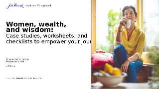 Women, wealth, and wisdom: Case studies, worksheets, and checklists to empower your journey