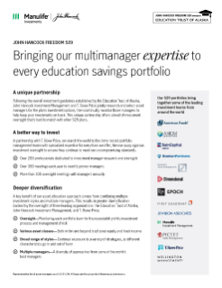 Bringing our multimanager expertise to every college savings portfolio