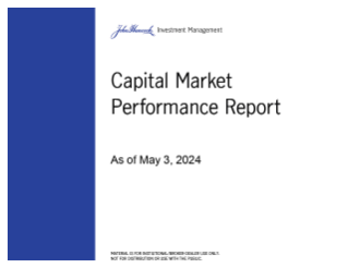 Capital Market Performance Report John Hancock Investment Management