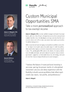 Custom Municipal Opportunities SMA brochure