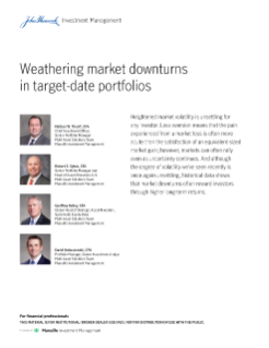 Weathering market downturns in target-date portfolios