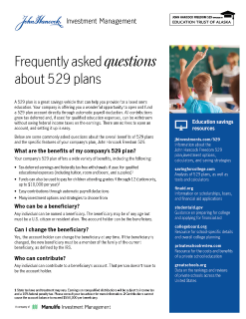 Frequently asked questions about 529 plans