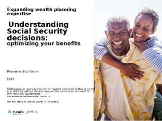Understanding Social Security decisions - optimizing your benefits