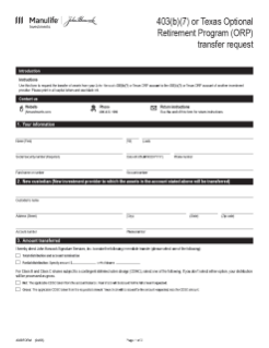 403(b) transfer request form
