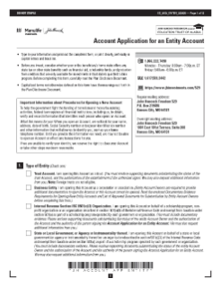 529 College Savings Plan account application entity form 