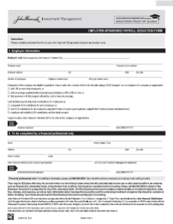 529 Employer-Sponsored Payroll Deduction Form 