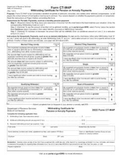 CT-W4P withholding certificate for pension or annuity payments form