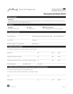 John Hancock Freedom 529 account services form