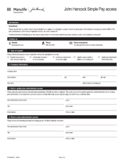 Simple Pay access form