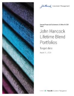 John Hancock 2035 Lifetime Blend Portfolio annual report