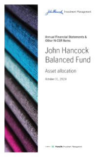 John Hancock Balanced Fund annual report