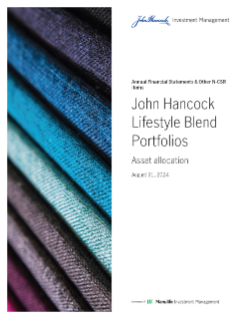 John Hancock Lifestyle Blend Moderate Portfolio annual report