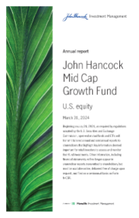 John Hancock Mid Cap Growth Fund annual report