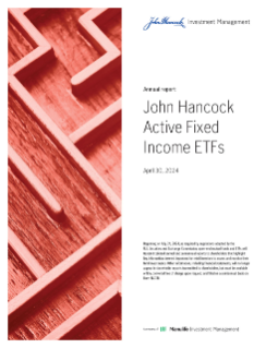 John Hancock Mortgage-Backed Securities ETF annual report