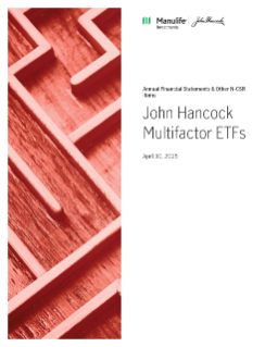 John Hancock Multifactor Emerging Markets ETF annual report