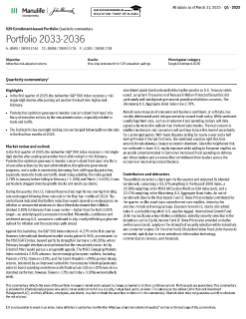 John Hancock Freedom 529 2033-2036 Portfolio quarterly commentary