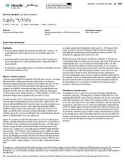 John Hancock Freedom 529 Equity Portfolio quarterly commentary