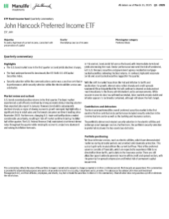 John Hancock Preferred Income ETF quarterly commentary