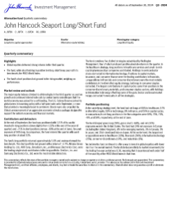 John Hancock Seaport Long Short Fund quarterly commentary