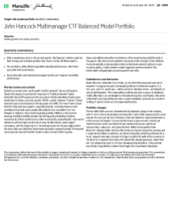 John Hancock Multimanager ETF Balanced Model Portfolio quarterly commentary