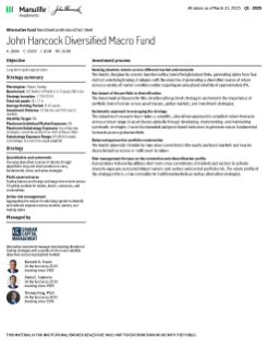 John Hancock Diversified Macro Fund investment professional fact sheet