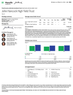 John Hancock High Yield Trust