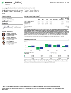 John Hancock Large Cap Core Trust