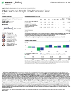 John Hancock Lifestyle Blend Moderate Trust