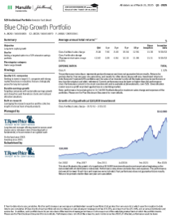 John Hancock Freedom 529 Blue Chip Growth Portfolio investor fact sheet