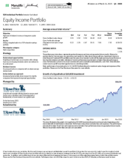John Hancock Freedom 529 Equity Income Portfolio investor fact sheet
